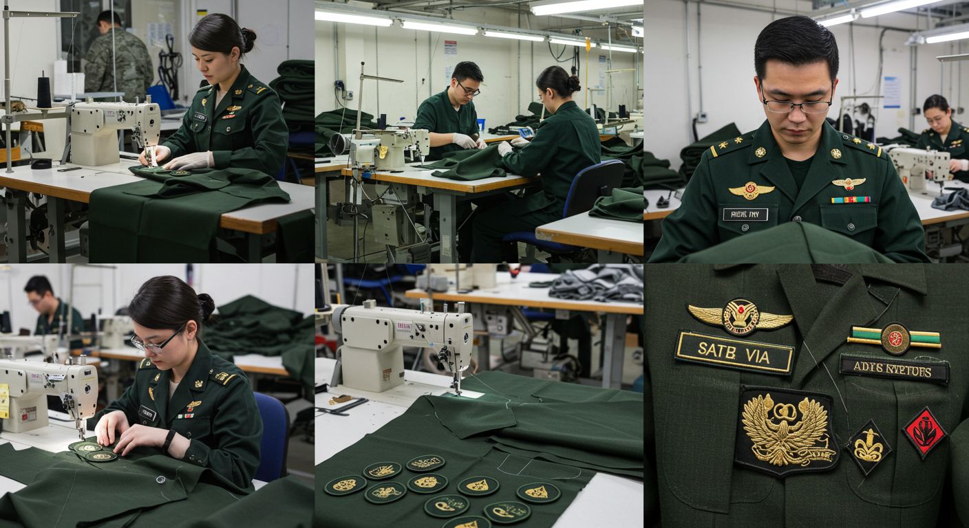 Процесс производства военной формы Военная форма