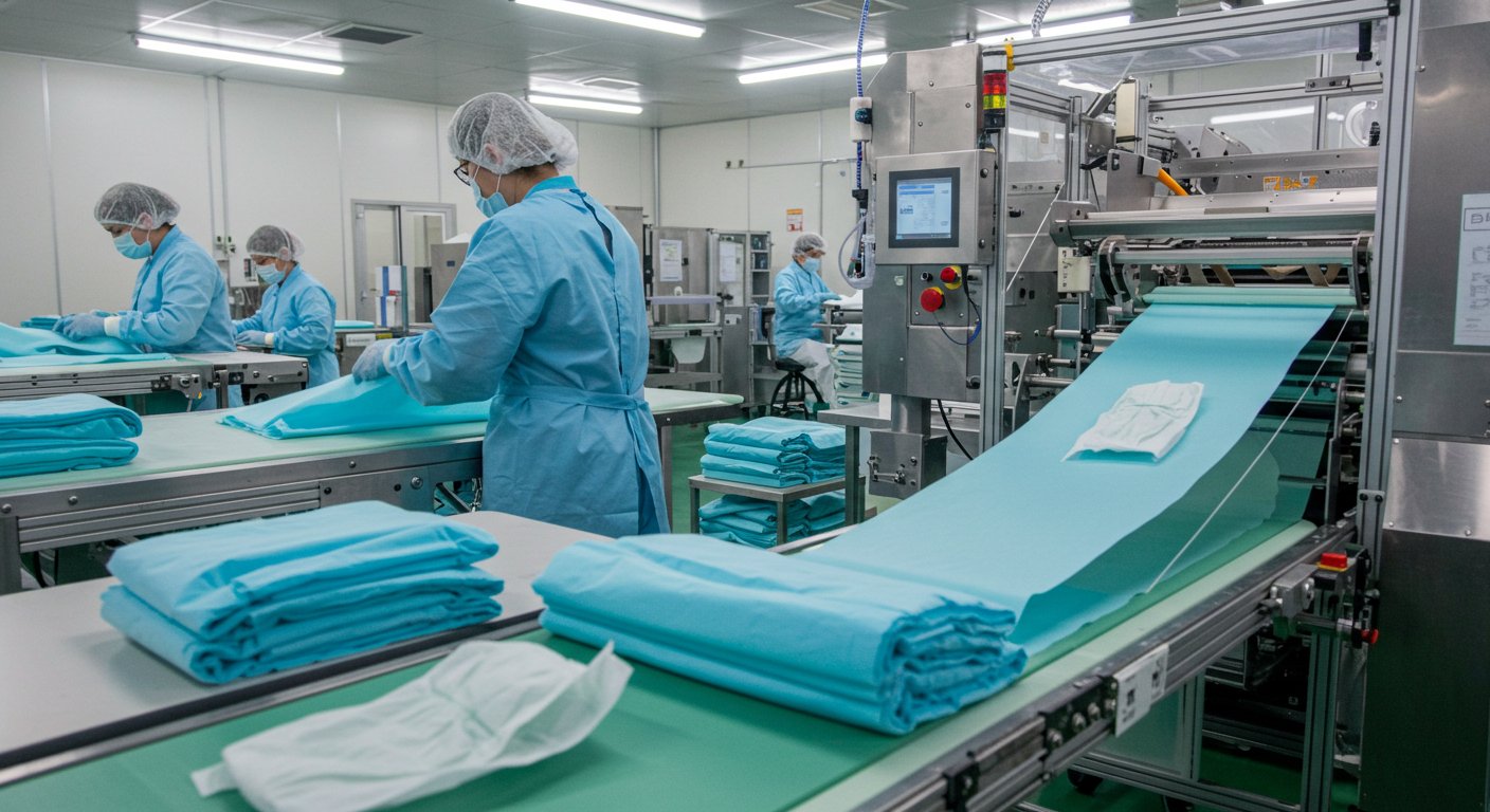 Одноразовые халаты для медицинских учреждений