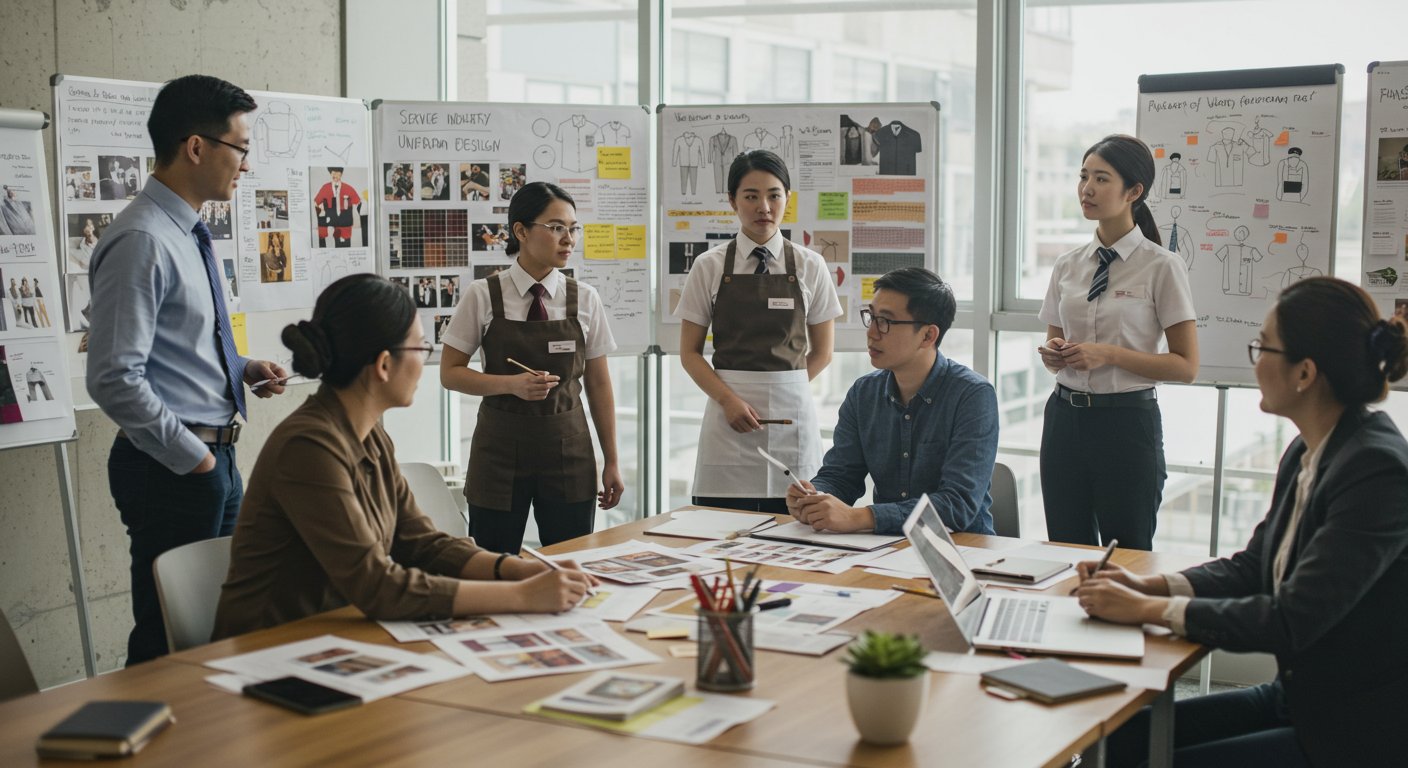 Процесс производства униформы для сферы сервиса