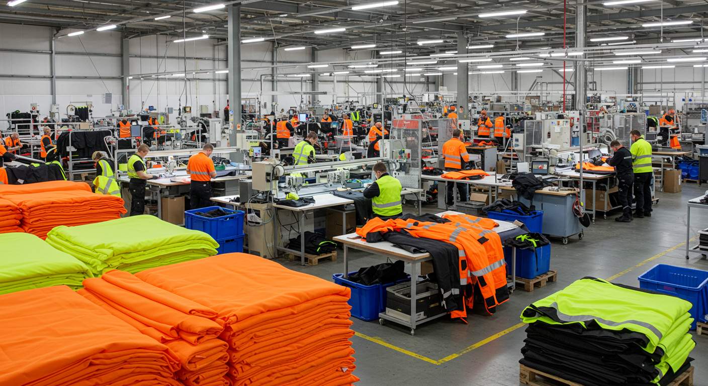 Производство спецодежды крупными партиями для строительных компаний