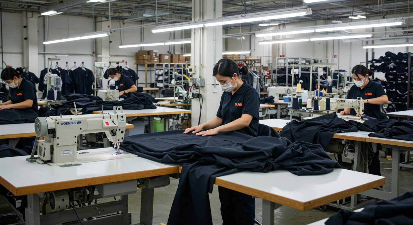 Производство одежды для работников складов