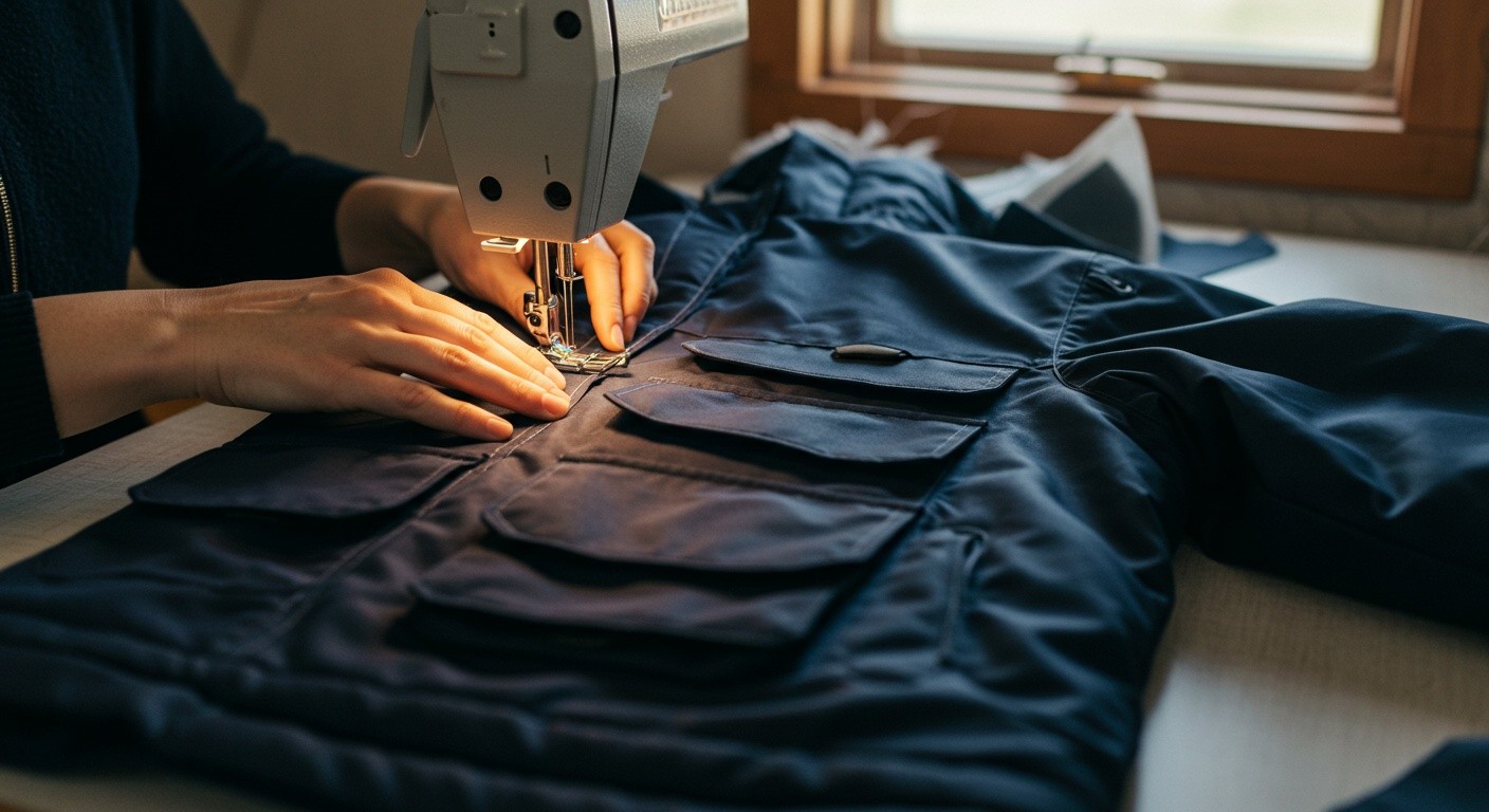 Верхняя одежда с функциональными карманами